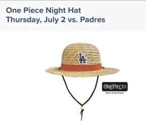 One Piece straw hat/Dodgers 2026
