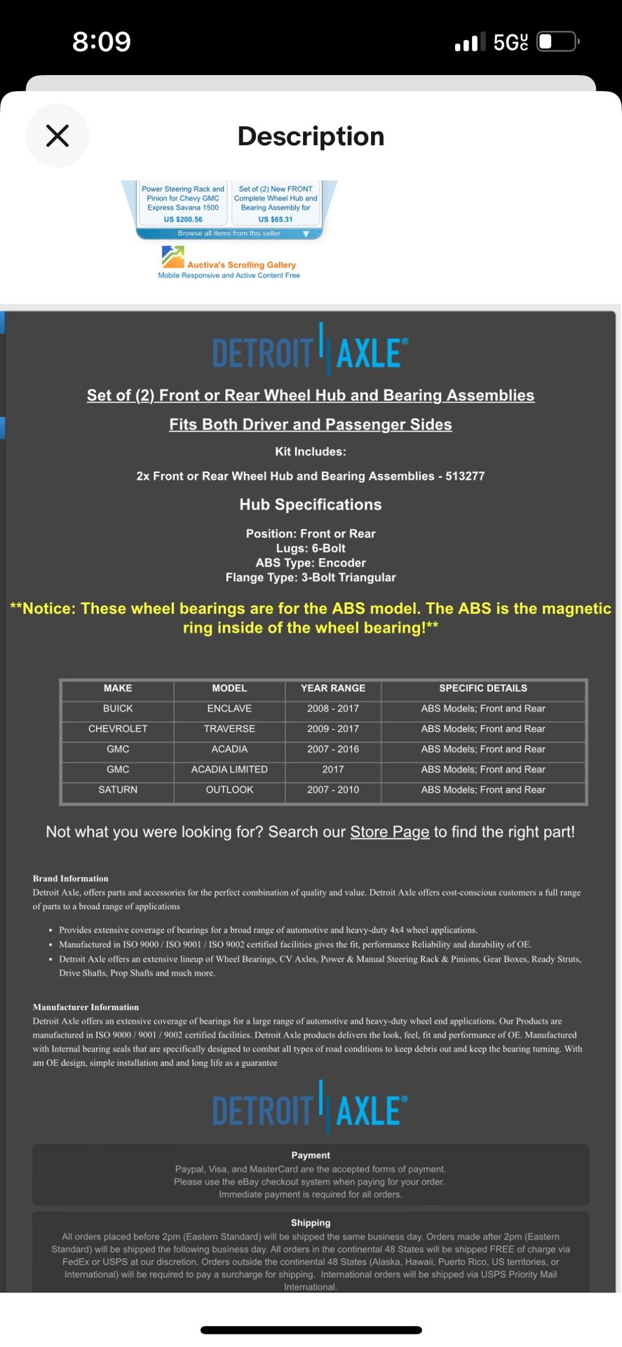 Wheel Bearings 