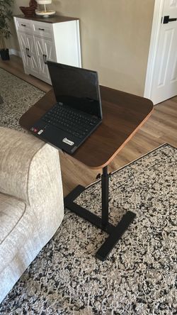 Adjustable Height Laptop Side Table