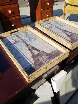 Decorative trays Paris Eiffel tower