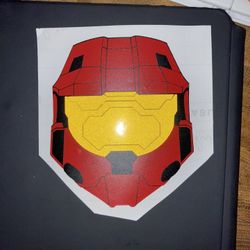 Halo Master Chief Red Reflective Magnet 