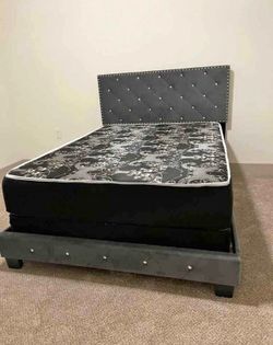 New Queen size bed with mattress and free delivery