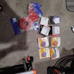 Assorted Sander Wheels And Disc