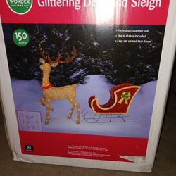 Deer with Sleigh New