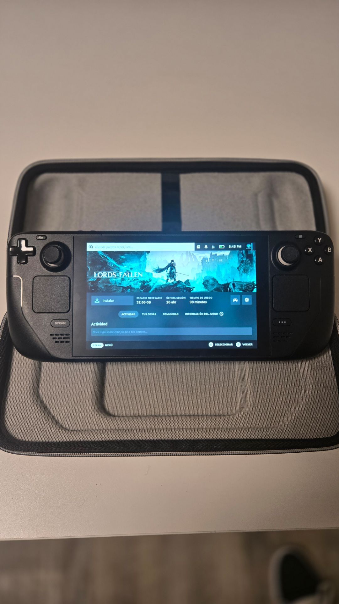 Steam Deck Handheld Gaming Console LCD with Case Original !