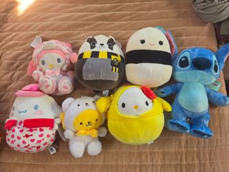 Sanrio, Squishmallow, Stitch stuffies