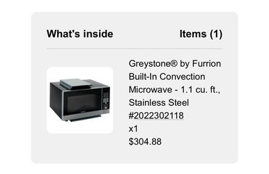 Microwave and convection oven RV