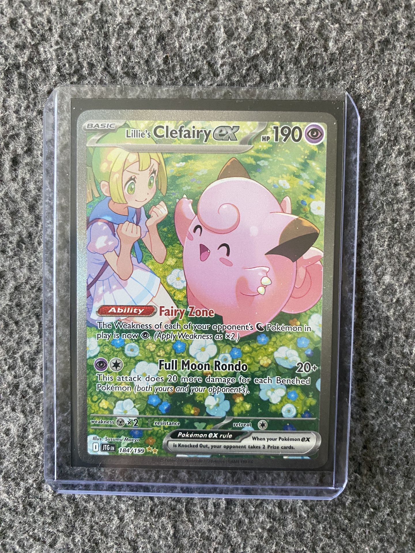Lillie’s Clefairy Ex Pokemon Card
