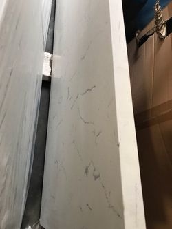 2’x9’ carrera White quartz pre fab