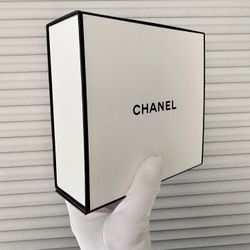CHANEL Magnetic Closure Gift Box with stuffing and Chanel tissue paper stamp