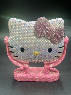 Hello Kitty Rhinestone Mirror. Stand