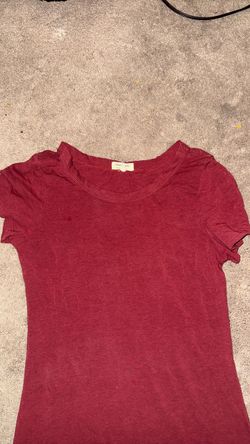 Burgundy t shirt dress