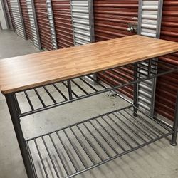 Table accent trend sourcing ltd kitchen counter Table / island with vinyl top 