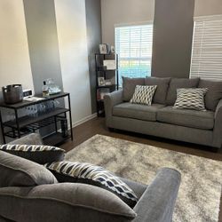 Gray Sofa And Loveseat Set!! Delivery Available 🚚