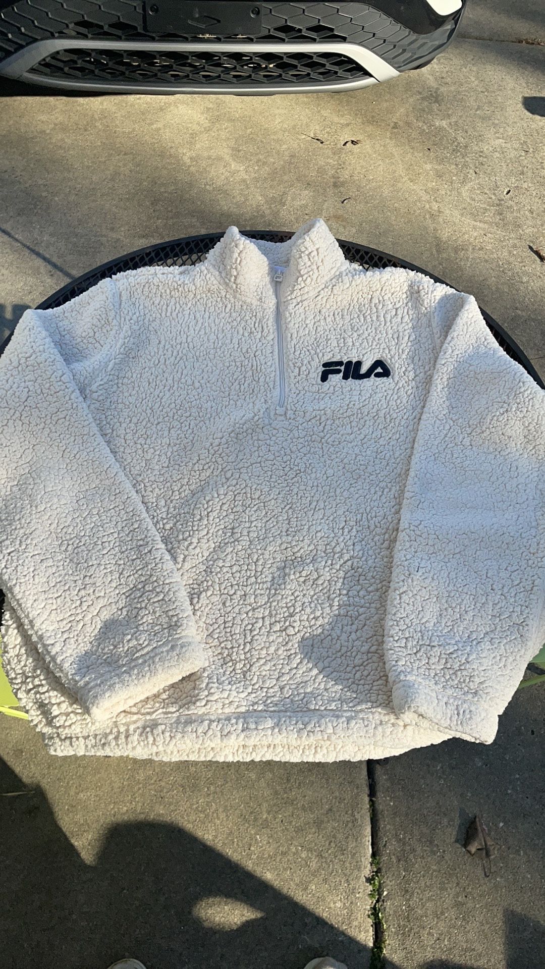 Fila 3/4 zip up Fleece sweater size XL WOMEN 