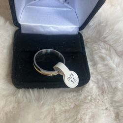 Stainless Steel Ring Wedding Band  Sz 11.  New