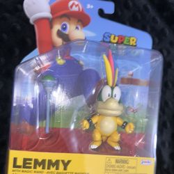 NEW 2026 Jakks Pacific Super Mario  Lemmy 4"  Koopaling