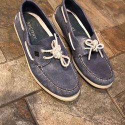 Sperry Top-sider Blue Soft Leather Men’s Size 11