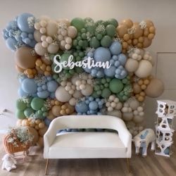 Balloon Wall Baby Shower 