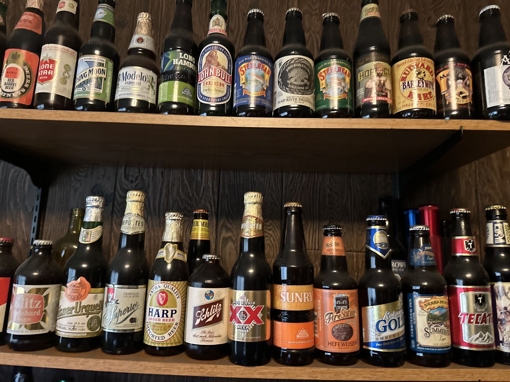Beer Bottle Collection. Full Bottles