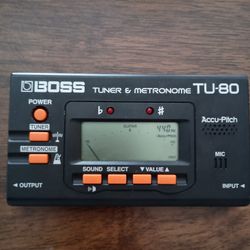 Boss Tuner -- Roland TU-80  -- Tuner and Metronome