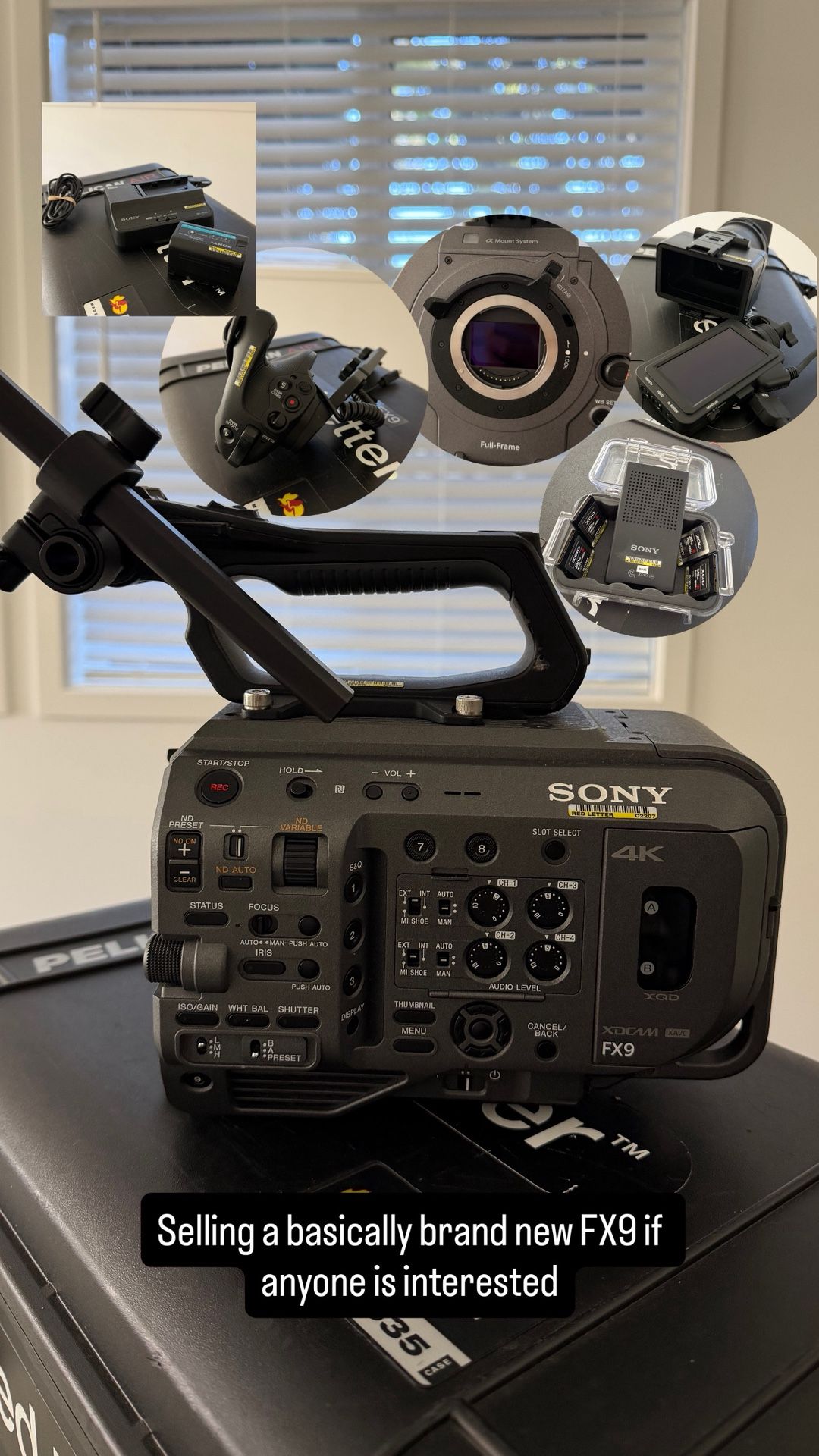 Sony PXW-FX9 6k XDCAM Full-Frame Cinema Camera Body - Basically Brand New