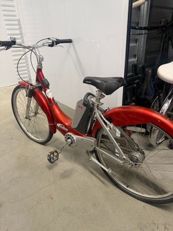 Red Electric Commuter E-Bike