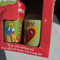 Dr. Seuss The Grinch Mug and Tumbler Travel Set