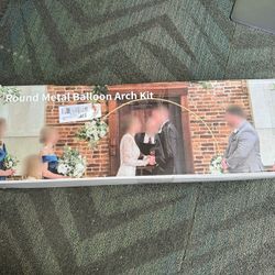 7.2 Round Metal Balloon Arch Kit New 