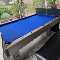 Hathaway 2-in-1 Pool & Ping Pong Table – Great Condition – Includes Accessories + FREE Storage Benches