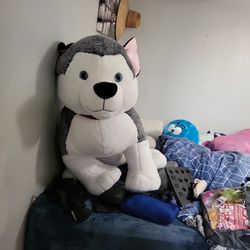 Giant Husky Stuffed Animal 