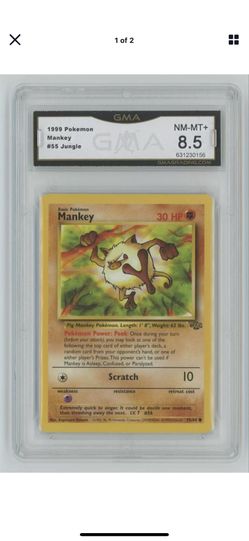 Pokemon tcg WOTC MANKEY GMA 8.5