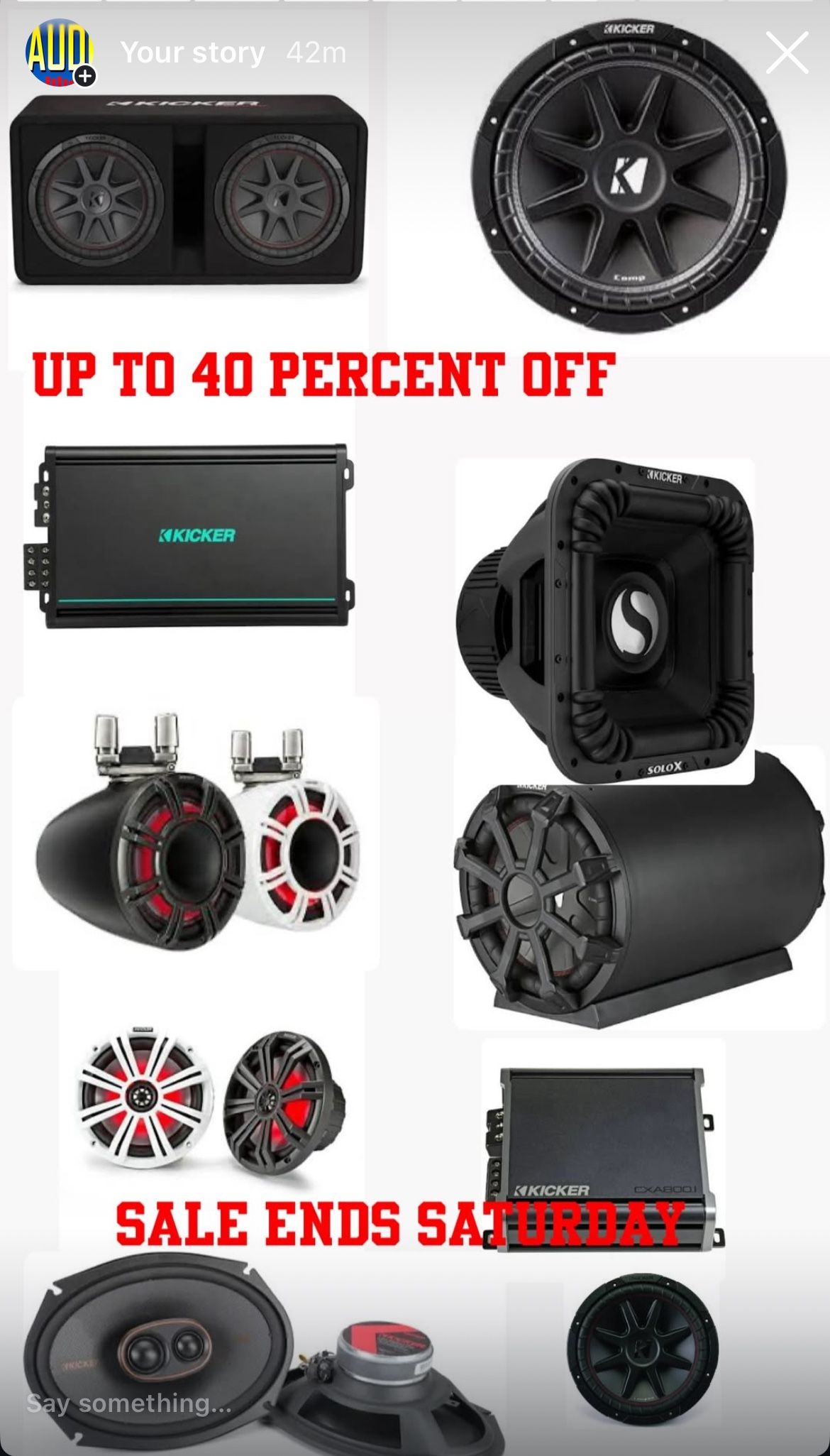 Kicker 40% Off All Merchandise This Saturday Only 