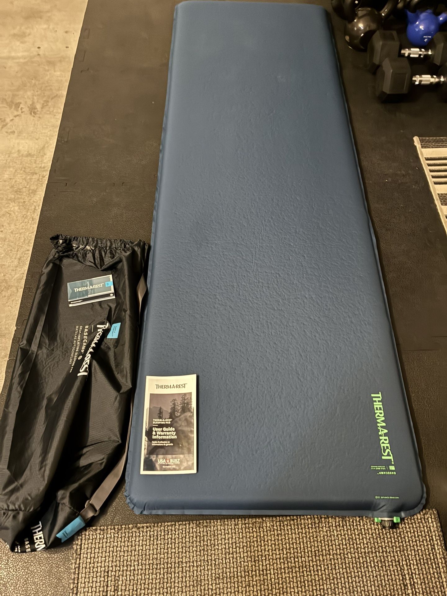 Like New ThermaRest Base Camp Large Self Inflating Sleeping pad