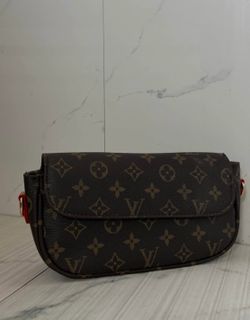 Brown monogram pochette