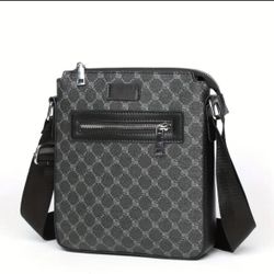 Men’s Faux Leather Shoulder Bag