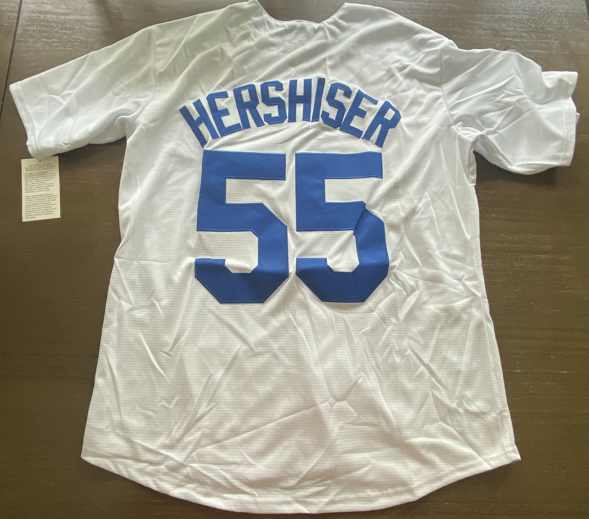 Orel Hershiser Large Adult Men Baseball Jersey New #55 1988 World Series Dodgers