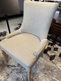 Fabric dining chairs