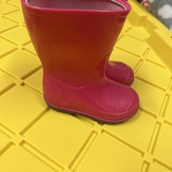 Pink Rain Boots 