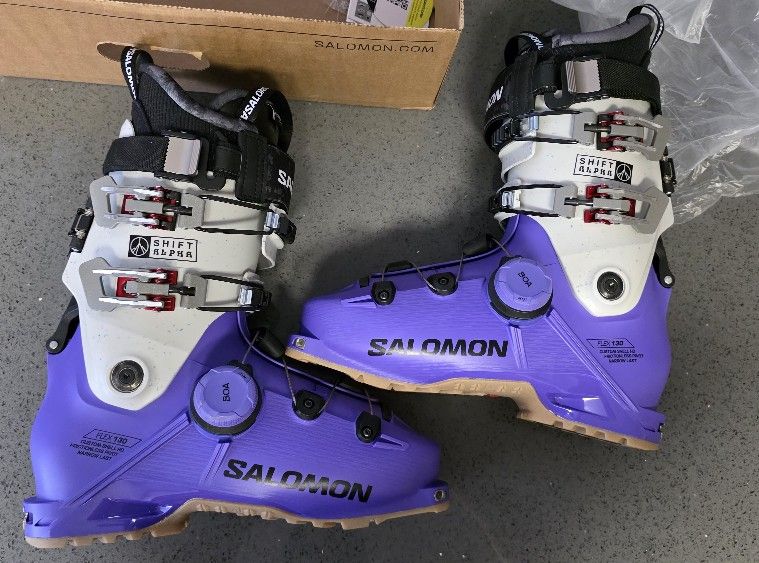 2025 Salomon Shift Alpha BOA 130 Flex - Alpine Touring Ski Boots - Size 27/27.5