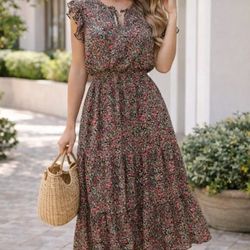 Modest Floral Dress