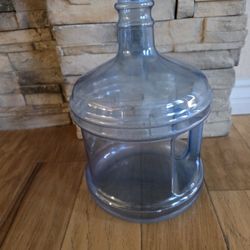 Plastic Water Bottle.  2 Gallon Size With Handle.