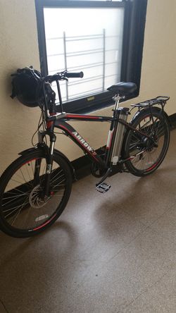 electric e bike bicycle Brand new arrow 7 seven black red with helmet lock for Sale in Brooklyn NY OfferUp