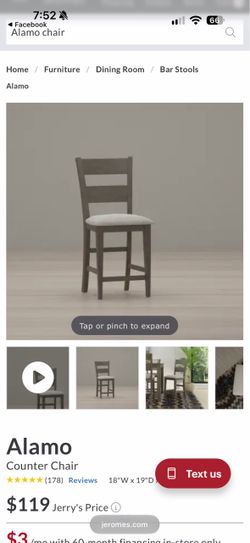 Jerome’s Alamo Counter Chairs