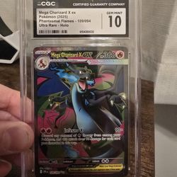 Mega Charizard X ex Graded 10 Gem Mint