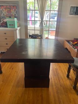 Wood Table with Leaf