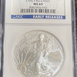 2007 W SILVER EAGLE NGC MS 69 Dollar 