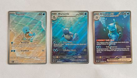 Squirtle Evolution Set 151 Pokemon