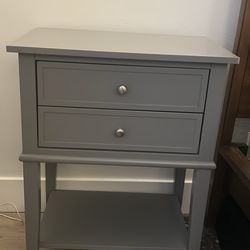 Grey nightstand