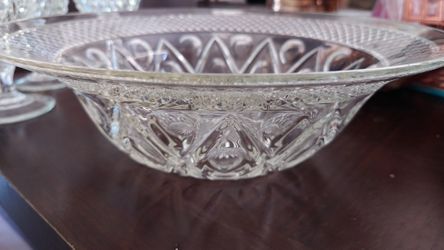Vintage Imperial Glass Cape Cod Ohio Serving Bowl